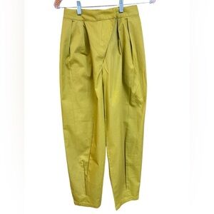 Signed Blake The Drop Golden Asymmetrical Waistband Pleated Baggy Boho Pants XS